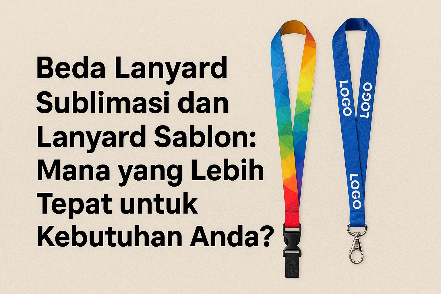 Beda Lanyard Sublimasi dan Lanyard Sablon: Mana yang Lebih Tepat untuk Kebutuhan Anda?