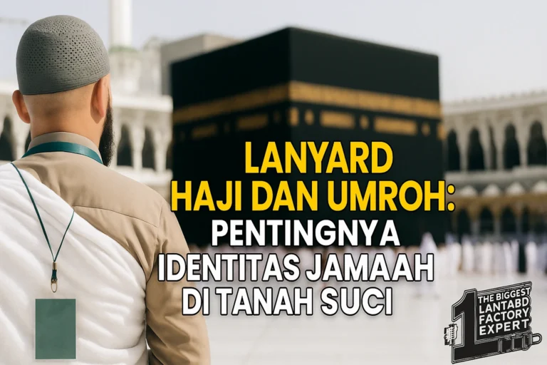 lanyard haji dan umroh untuk identitas jamaah di Tanah Suci