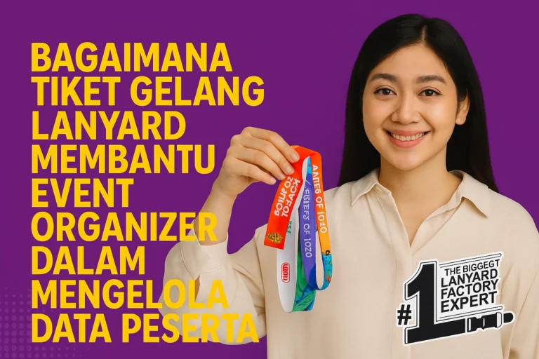 tiket gelang lanyard untuk event organizer