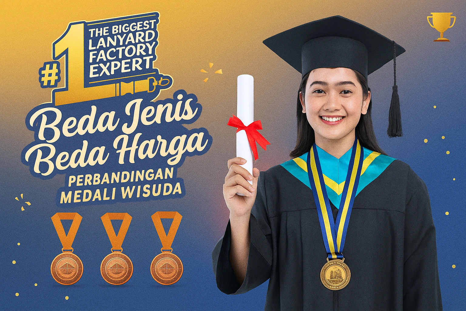 Beda Jenis Beda Harga: Perbandingan Medali Wisuda
