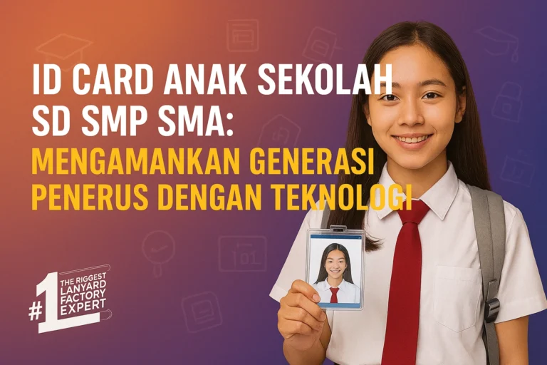 ID Card Anak Sekolah SD SMP SMA Mengamankan Generasi Penerus Dengan Teknologi