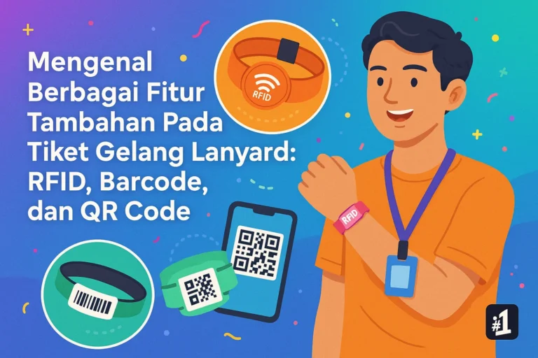 Mengenal Berbagai Fitur Tambahan Pada Tiket Gelang Lanyard RFID Barcode dan QR Code