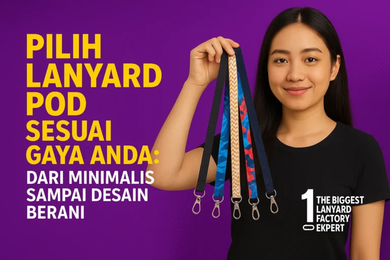 lanyard pod desain minimalis dan berani