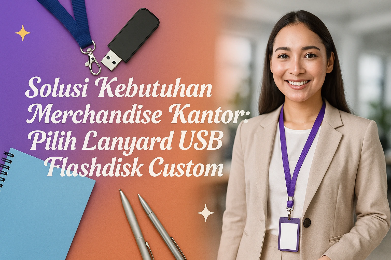 Solusi Kebutuhan Merchandise Kantor: Pilih Lanyard USB Custom