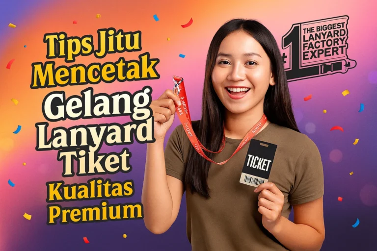 tips jitu mencetak gelang lanyard tiket