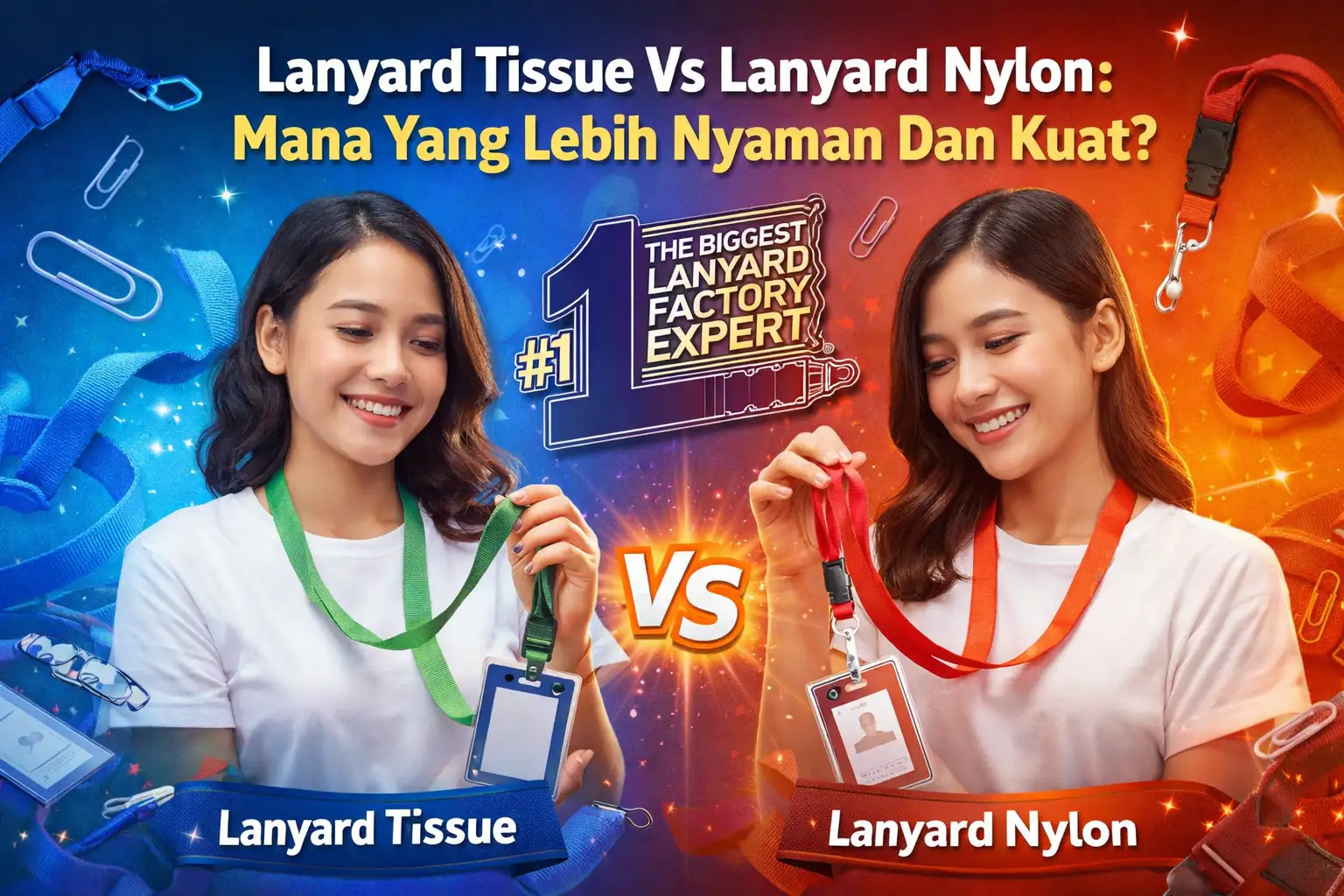 Lanyard Tissue Vs Lanyard Nylon: Mana Yang Lebih Nyaman Dan Kuat?