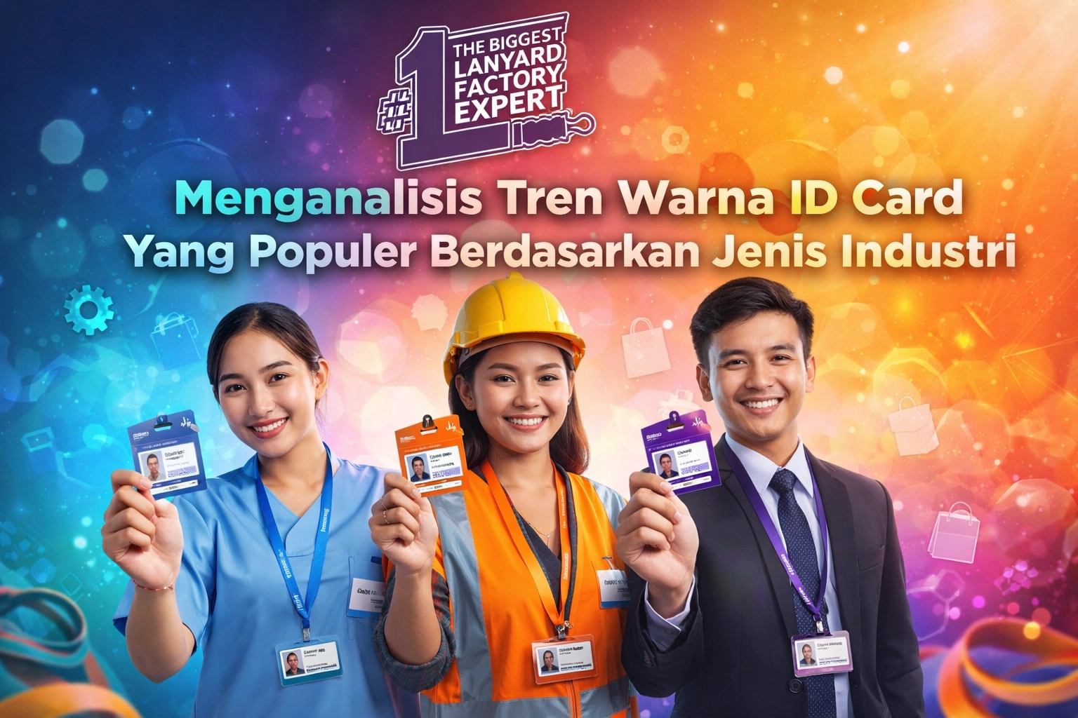 Menganalisis Tren Warna ID Card Yang Populer Berdasarkan Jenis Industri