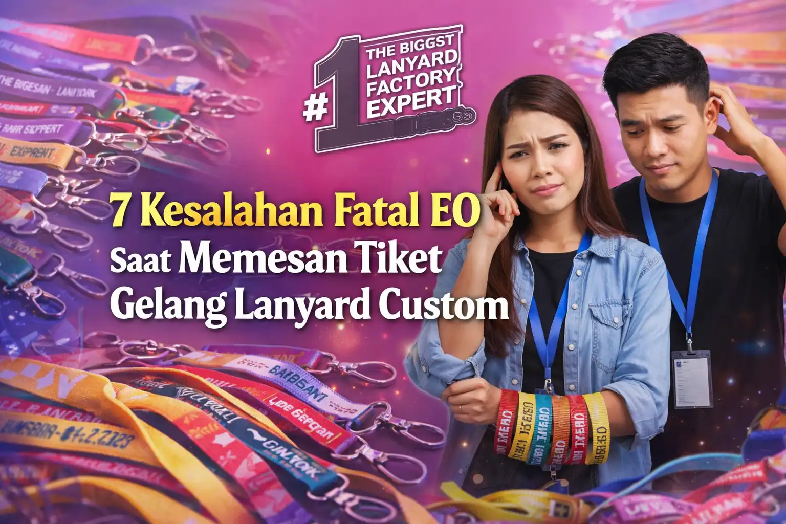 7 Kesalahan Fatal EO Saat Memesan Tiket Gelang Lanyard Custom