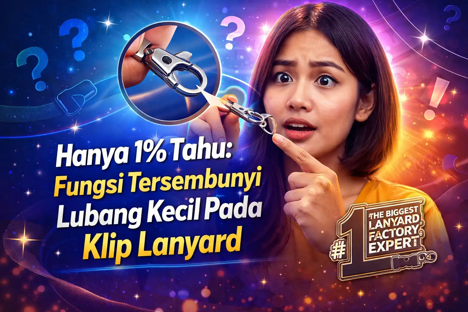 Hanya 1% Tahu: Fungsi Tersembunyi Lubang Kecil Pada Klip Lanyard