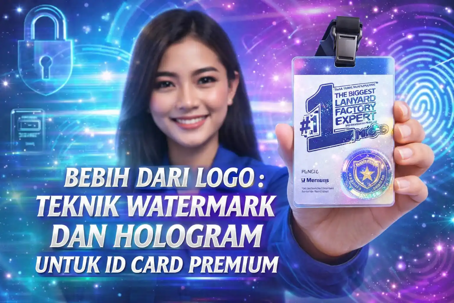 Lebih Dari Logo : Teknik Watermark Dan Hologram Untuk ID Card Premium