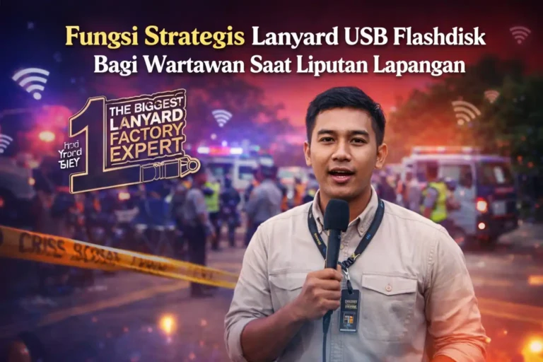 Fungsi Strategis Lanyard USB Flashdisk Bagi Wartawan Saat Liputan Lapangan