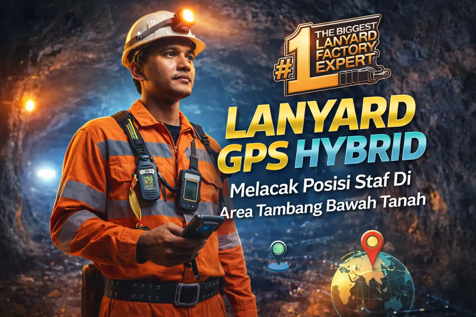 Lanyard GPS Hybrid : Melacak Posisi Staf Di Area Tambang Bawah Tanah