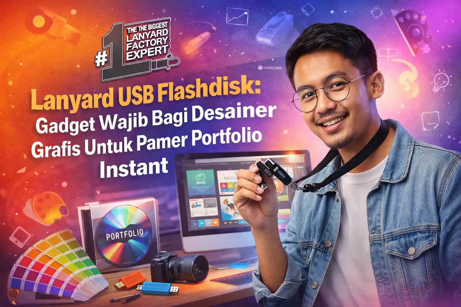 Lanyard USB Flashdisk : Gadget Wajib Bagi Desainer Grafis Untuk Pamer Portfolio Instant