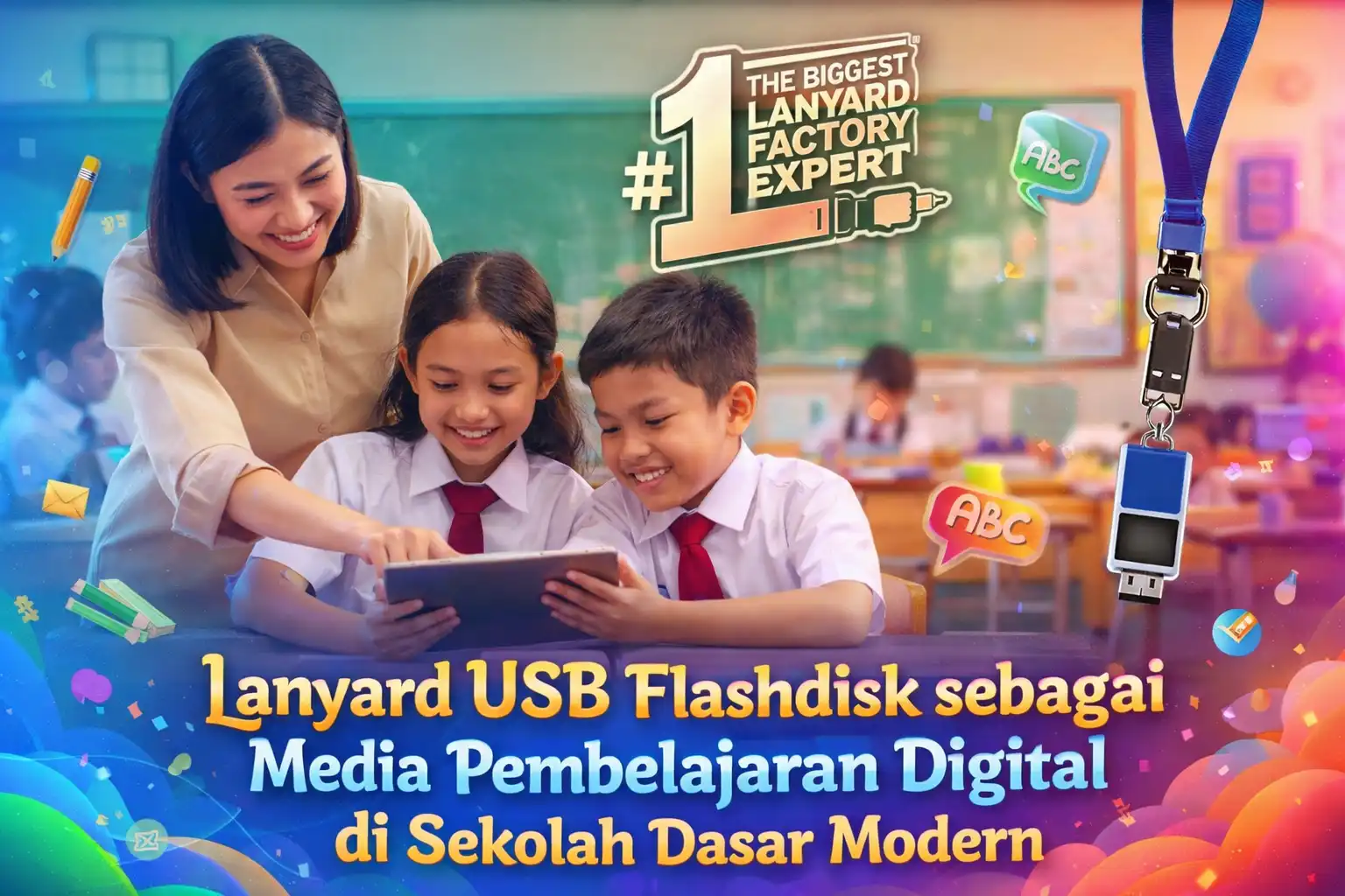 Lanyard USB Flashdisk sebagai Media Pembelajaran Digital di Sekolah Dasar Modern