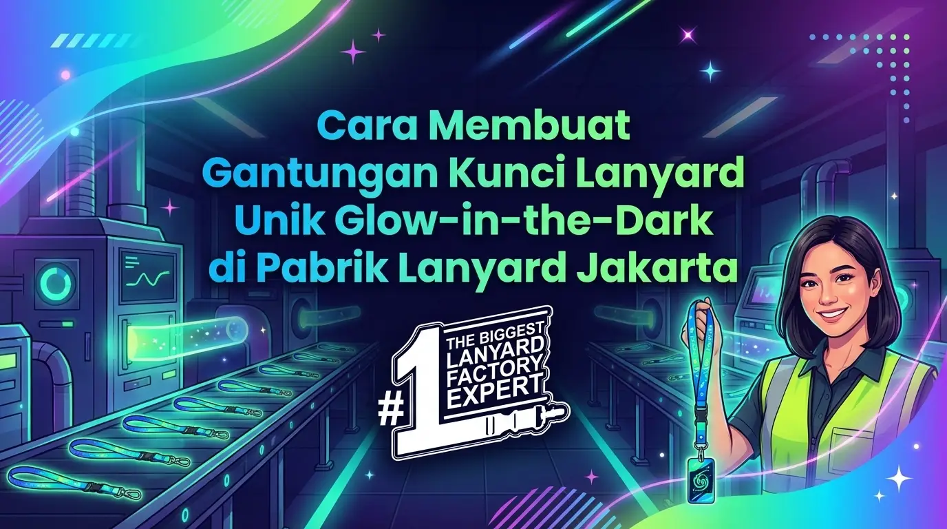 Cara Membuat Gantungan Kunci Lanyard Unik Glow in the Dark di Pabrik Lanyard Jakarta