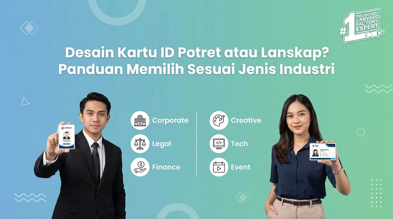 Desain ID Card Portrait atau Landscape? Panduan Memilih Sesuai Jenis Industri
