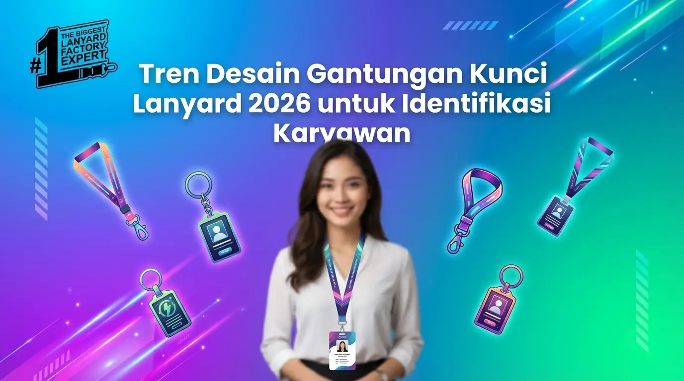 Tren Desain Gantungan Kunci Lanyard 2026: Mengubah Identitas Karyawan Menjadi Aset Branding
