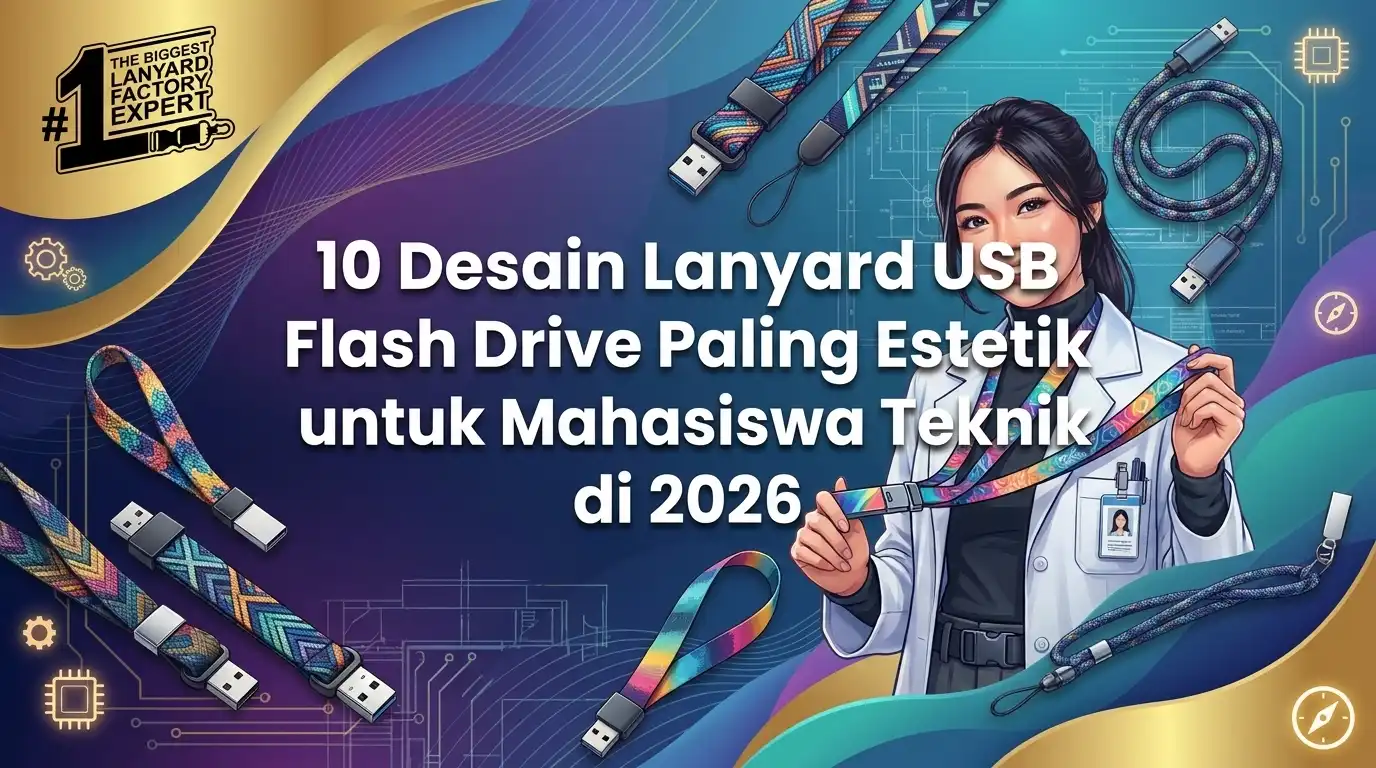 10 Desain Lanyard USB Flashdisk Paling Estetik untuk Mahasiswa Teknik Di Tahun 2026