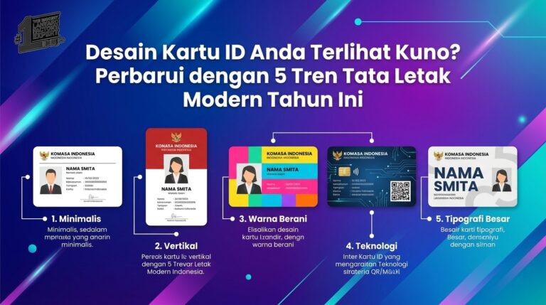 Desain ID Card Terlihat Kuno Update dengan 5 Tren Layout Modern Tahun Ini