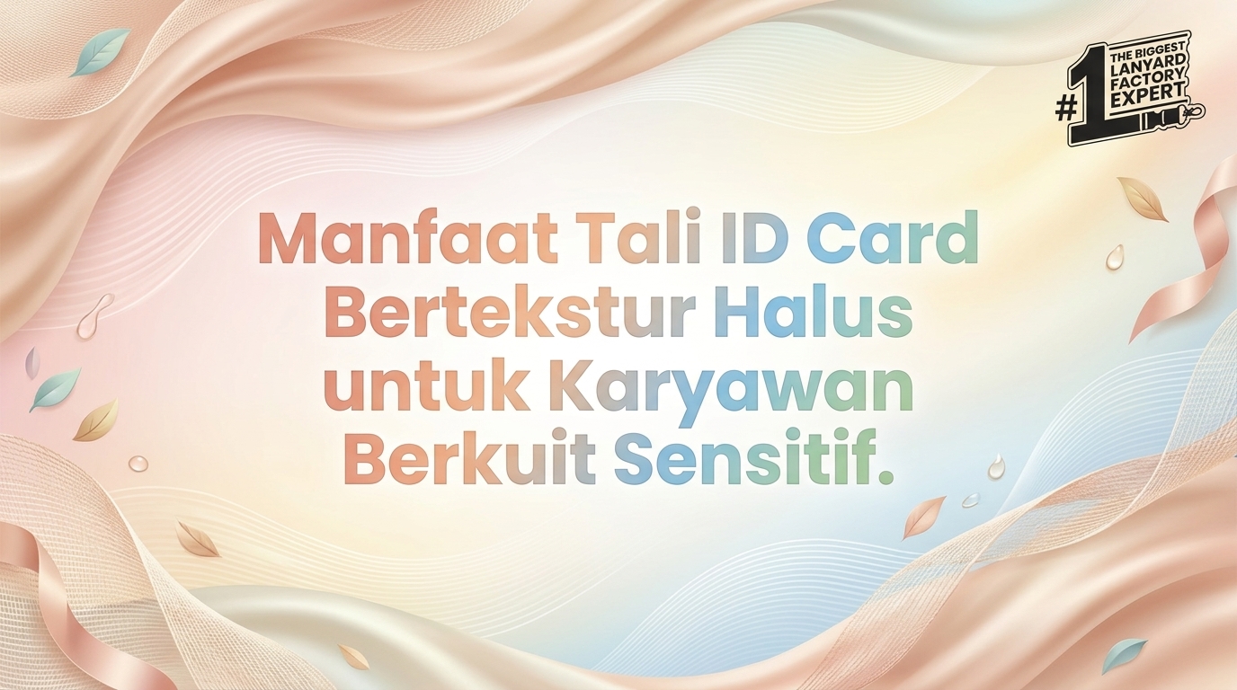 Keunggulan Lanyard Tissue Bertekstur Halus untuk Karyawan dengan Kulit Sensitif
