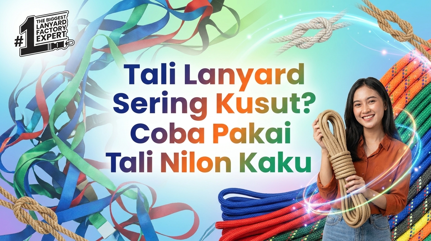 Lanyard Sering Terbelit? Coba Gunakan Jenis Tali dengan Serat Nylon yang Kaku
