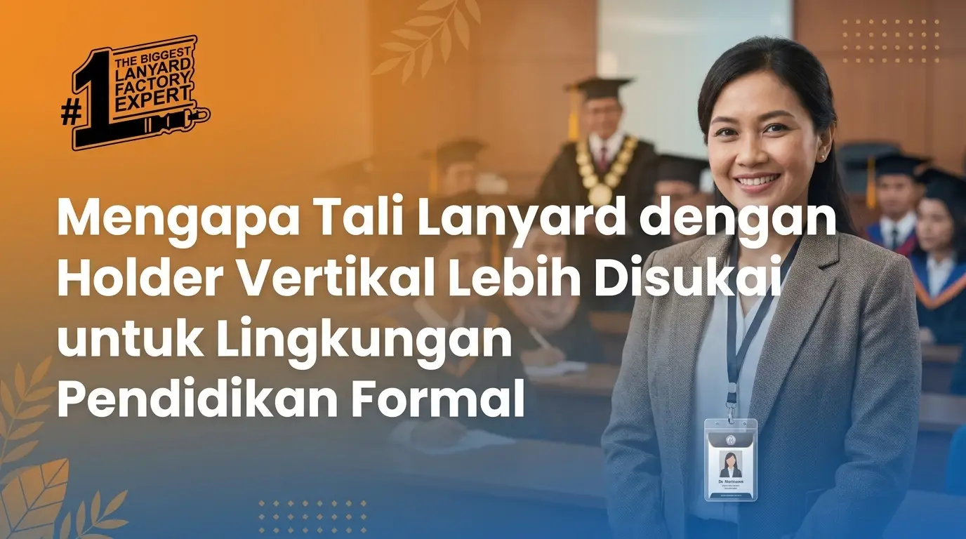 Mengapa Lanyard dengan Holder Vertikal Lebih Disukai untuk Lingkungan Pendidikan Formal?