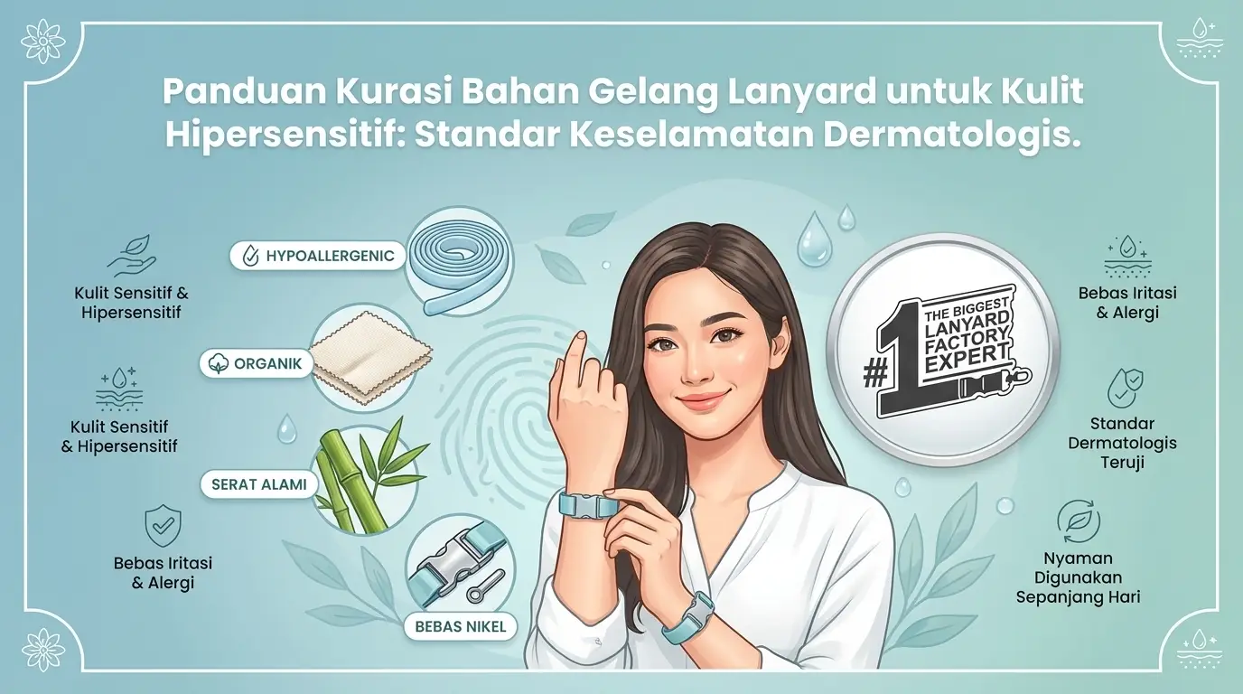 Panduan Kurasi Material Tiket Gelang Lanyard untuk Kulit Hipersensitif: Standar Keamanan Dermatologis